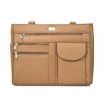 K London Ladies Leather Handbag|Women's Handbag in Soft Leather - Womens Designer Shoulder Hand Bag – Medium Practical Size - Image 2