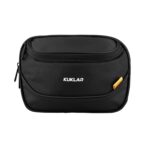 KUKLAR Travel Waist Bag Money Organizer Waterproof Mobile Pouch with Multi-Compartments Portable Cosmetic & Passport Pouch for Men & Women(Black) - Image 2