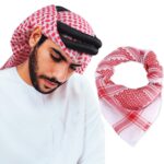 Keffiyeh Arab Head Scarf for Men Shemagh Muslim Turban Saudi Dubai Headwear - Image 2