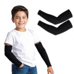 Kids Arm Sleeves – Protective Arm Covers for Boys & Girls, Ages 5–13, UV Sun Protection, Perfect for Sports, Cycling, Running, and Outdoor Activities - Image 2