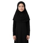 Kids Hijab for Girls Lycra | 38 Inch School Hijab Scarf for Kids | Soft Stretchable Breathable Modest Head Scarf | Namaz Hijab - Image 2