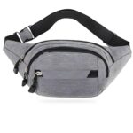 Kraptick Premium Unisex Waist Bag for Men and Women - Stylish Fanny Pack, Hip Bag, Outdoor Waist Bag (Grey) - Image 2