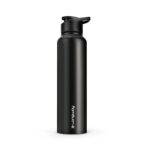 LONGWAY Rush 1 LTR Stainless Steel Water Bottle | Leak-Proof & Rust-Free Design | Perfect for School, Office, Home, Gym, Travel & Ideal for Men, Women & Kids (1000 ml, Black) - Image 2