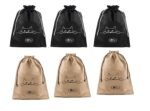 Lify Travel Shoe Bags, Portable Travel Shoe Tote Bags - Packing Organizers for Men and Women- Plain- Pack of 6 Piece - Image 2
