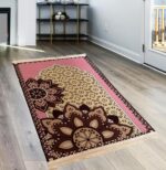 Luxury Microfiber Prayer Mat l Flower Design Prayer Mat, Yoga Mat & Meditation Mat | Soft & Comfortable Rug | 26x42 Inch, Washable, Foldable Mat for Daily Use. - Image 2