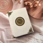 Luxury Pearl White Velvet Quran | Arabic to Urdu Translation| Large Size | Urdu Traslation Quran - Image 2