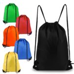 MAKABEE Drawstring Backpack 6Pcs Drawstring Gym Bags Black Draw String Bags Backpack for Sports, Gym, Travel, Swimming, Beach (6 Colors) - Image 2