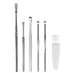 MAPPERZ Ear cleaning tool / ear wax cleaner / earwax cleaning tools / ear cleaning kit / 6 Piece Ear Cleaner Tool / Stainless Steel Ear Curette Safety Cleaner with Brush and Storage Box/ Earwax Removal Kit - Set of 6 - Image 2