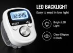 MOBIASHTA Digital Tasbeeh Hand Tally Counter Finger Ring Digital Counting MachineCounter Tasbeeh & Jaap mala for Counting Purpose with LED (3 Pc -Color Will be Sent as per Availability) - Image 2