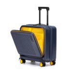 MOKOBARA Polycarbonate The Transit Cabin Overnighter Luggage 58Cms Cabin Size Poly-Carbonate Hard Sided 8 Hinomoto Wheels Suitcase Trolley (We Meet Again Sunray 2.0, Blue) - Image 2