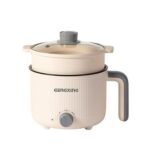 MOOKA Mini Multipurpose Electric Cooker Kettle With Steamer 1.5 Liter Inner Pot Non-Stick Hotpot Cooker For Cooking Hot Water Rice Idli Momos Tea 600W Portable Travel - Image 2
