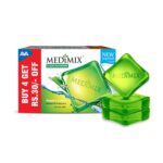 Medimix Clear Glycerine Bathing Bar Soap for Dry Skin 100g (Pack of 4) | Infused with Lakshadi Oil & Aloe Vera | Effective for Dry Skin - Image 2