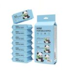 Mini Wet Wipes Pocket Pack – 64 Disposable Water Tissues for Daily Hygiene, Baby Care & Travel | Alcohol Free and Fragrance Free| Skin-Safe Baby Wipes for Hand & Face - Image 2