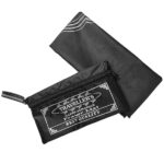NAZNEEN Portable Prayer Mat, Black Waterproof Polyester, 110 x 70 cm Travel Janamaz with Storage Pouch, Lightweight Foldable Design - Image 2