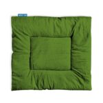 NEXTGO Floor Mat Puja Aasan 2Feet x 2Feet | Velvet Makhmal Fabric Microfiber Filling Floor Aasan for Dinner, Puja, Meditation, Garden, Yoga Mat for Home Office Ghar | Pack of 1 English Green - Image 2