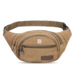 NFI essentials Waist Bag for Men & Women Multipurpose Large Fanny Pack for Hiking Travel Camping Running Sports Outdoors Canvas Belt Bag with Adjustable Strap - Image 2