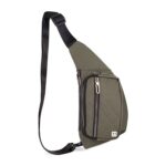 NFI essentials Waist Chest Bag for Men Women Belt Sling Pouch Crossbody Unisex Crossover Fanny Pack One Side Travel Hiking Zip Bag Multipurpose Adjustable Strap Shoulder Running Bag - Image 2