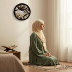 NILOY Islamic Quran & Tasbih Spiritual Wall Clock for Home, Living Room & Prayer Room, Silent Non-Ticking Quartz Movement, 12-inch Round Wall Watch, Premium Muslim Divine Art Decor - Image 2
