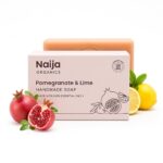 Naija Organics Pomegranate and Lime Natural Bath Soap | Glow Boosting, Anti-Oxidant Rich, Chemical-Free Body Soap Bar | Handmade Soap | ECOCERT Certified | for Men & Women, All Skin Types - 100g - Image 2