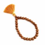Natural White Sandalwood Bracelet (Safed Chandan) – 27+1 Beads 10mm, Prayer Mala for Meditation & Spiritual Use - Image 2