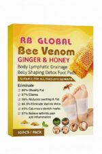 New Bee Venom foot patch Detox Foot patches For Feet Amazheal Detox Foot Patchess leansing Toxin Remover Foot Pads Detoxify Stress Relief Sleep Patch for Detoxification For Men And Women (30 Patches) - Image 2