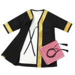 Newborn Baby Boy Muslim Abaya Sets Outfits Black Gold Kaftan White T Shirt Red Turban Arabic Dubai Outfits - Image 2