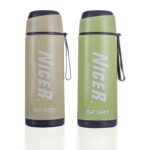 Nicer Premium Sports Squeeze Bottle Pack of 2 | Multicolor Quality Odour-Free Water Bottle with Textured Grip & Easy Flow Spout for Sportsman, Gym Bag & Athletic Workouts - Image 2