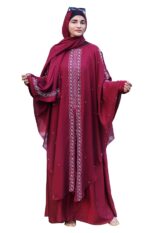 Nida fabric Free Size Muslim Burqa/Abaya & Burkha Dress for Muslim women and Girl's (F02-Burkha) - Image 2