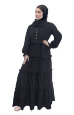 Nida fabric Free Size Muslim Burqa/Abaya & Burkha Dress for Muslim women and Girl's (M02-Burkha) - Image 2