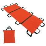 OTICA Heavy Duty Foldable Soft Stretcher for Medical Use - Portable Waterproof Stretcher for Patient, Emergency Use, Patient Transport | Orange with Carry Bag Support Upto 130kg Weight - Image 2