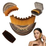 OVIOL Lymphatic Contour Face Brush | Lymphatic Brush Face Massager for Sculpting and Drainage | Face Massage Tool for Jawline and Neck | Soft Bristles Ergonomic Design with Travel Case - Image 2