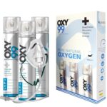 OXY99 Portable Pack of 3 Oxygen can with mask (ING. BOSCHI Italy) - Image 2