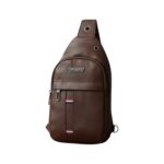 Oblivion Crossbody Bags for Men – Multicolor Stylish Waterproof Unisex Anti-Theft Chest Backpack with USB Port – Casual Travel Shoulder Sling Bag for Passport, Mobile & Wallet (Brown) - Image 2