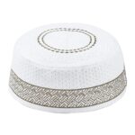 OhMill Men Muslim Kufi Prayer Hat Islam Beanie Cotton Topi Cap Arabia India Crochet Skull Cap Embroidery Headwear Eid Gift - Image 2