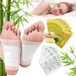 Organic Health Gold Ginger Detox Foot Pads – 20 Pcs | Body Cleansing, Stress Relief, Improves Blood Circulation | Natural Herbal Bamboo Foot Patch for Men & Women - Image 2