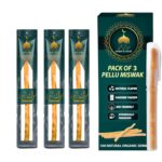 Pack of 3 Miswak Sticks for Teeth with Holder - Natural Toothbrush for Teeth Whitening, Oral Health & Fresh Breath - Vacuum Sealed Natural Flavored Chew Sticks for Humans || Pack of 3 - Image 2