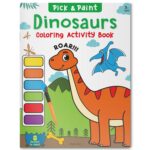 Pick and Paint Coloring Activity Book For Kids: Dinosaurs - Image 2