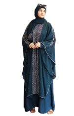 Pink Abaya Beads & Stoned Burqa For Women Modest Wear Islamic Naqab stylish Farasha - Image 2