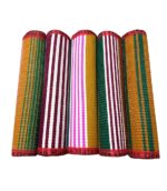 Pooja Mat for Daily Prayer and Meditation | for Indoor and Outdoor Use| Multicolour | 45x42CM |Set of 5 Mats - Image 2