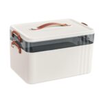 Portable Medical Box Elegant Emergency Storage Box for Car Family Use Travel 2 Layer | Health & Beauty | Health Care | First Aid | Kits & Bags - Image 2