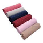 Premium Rhinestone Hijab | Korean Georgette | 70 x 30 Inch | Sparkle Scarf for Women | Soft & Lightweight Fabric COMBO PACK OF 6 - Image 2