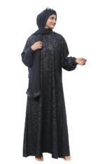 Printed Abaya For Women Elegant Modest Wear Burqa Islamic Naqab Fashion Stylish Dubai Abaya (Flower Print) - Image 2