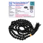 REBUY Lab Certified Black Tourmaline Stone Jap Mala 6mm Round Beads | Natural Healing Crystal Gemstone for Prayer Meditation, Enhance Protection from Negative Energies, Positive Energy, Spiritual Growth | 108+1 Beads - Image 2