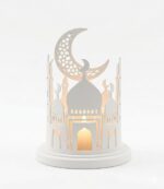 Ramadan LED Candle Lamp | Islamic Mosque Moon Light | Eid Mubarak Decor | 3D Printed Night Lamp | Tabletop Islamic Gift - Image 2