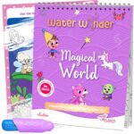 Reusable Magic Water Coloring Book For Kids, Educational Fun Time for Kids, Mess-Free Art with Quick Dry Technology (Jungle Theme | 4 Reusable Coloring & Activity Boards | 1 Refillable Water Pen) - Image 2