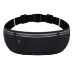 Running Belt Fanny Pack for Women，Water Resistant Large Capacity Waist Pack for iPhone 16 15 14 13 Samsung，Lightweight Running Phone Holder，Slim Money Belt Running Pouch for Hiking Outdoor, Black, 65 - Image 2