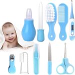 SEAHAVEN 10 Pcs Baby Grooming Baby Healthcare Kit Newborn Baby Care Accessories Baby Health Care Set Baby Nail Clipper Scissors Hair Comb Brush Nose Cleaner Safety for Toddler Infant Nursing Grooming - Image 2