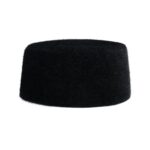 SIQITECHNO Mens Muslim Kufi Hats Ramadan Prayer Kufi Hats for Men Islam Prayer Hat Eid Gift Ramadan Eid Gift Arabian Headwear Black, Black, 23.6in - Image 2