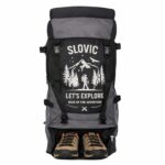 SLOVIC Rucksack Backpack Bag for Man & Women [55 LTR] | Travel Bag for Man with Separate Shoe Compartment | Travel Bag for Woman | Water Resistant Bag for Travelling - Image 2