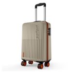 Safari Astra Neo 8 Wheels 56cm Cabin Size Trolley Bag, Hard Case Polycarbonate, 360 Degree Wheeling Carry-on Luggage for Men & Women, Travel Bag, Suitcase for Travel, Trolley Bag for Travel, Champagne - Image 2